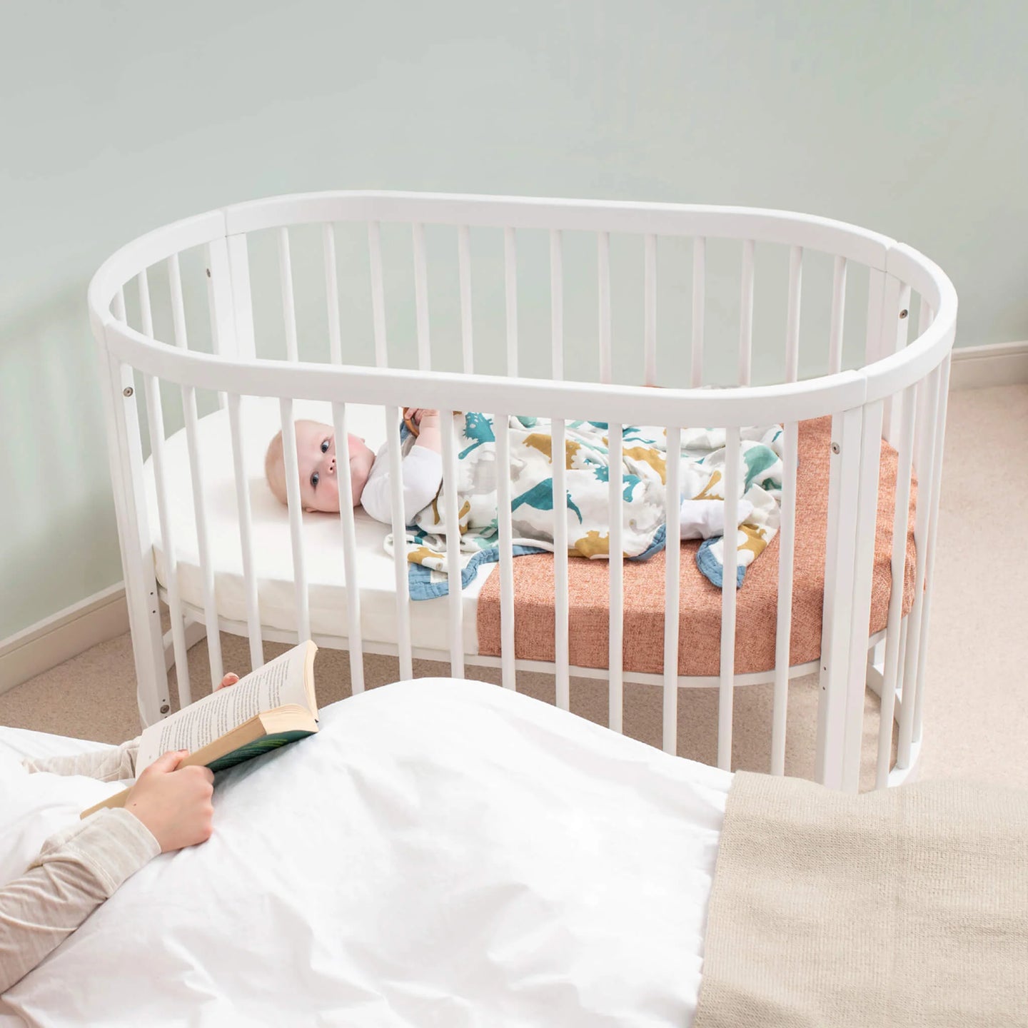 Boori - Oasis Oval Cot_Barley White
